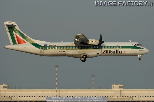 2007-08-24 Malpensa 191 I-ATRO ATR 42-72 Alitalia Express